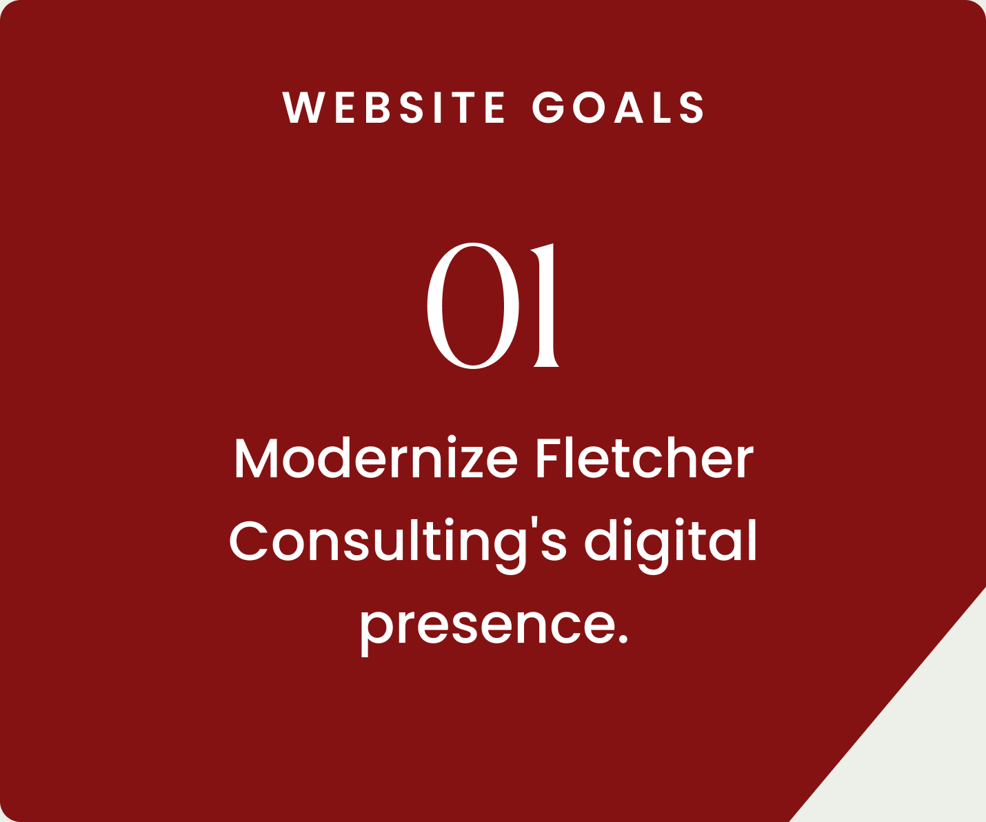 Gif of the 8 website goals found during discovery